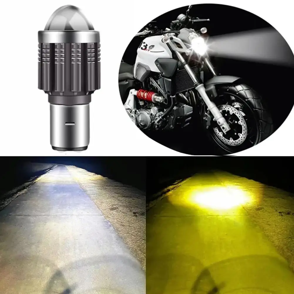 Motocicleta High and Low Beam LED Spotlight, faróis, luzes de nevoeiro, feixe alto e baixo, H4, BA20D, CSP, 12V, 12000LM, X7N2, 1Pc