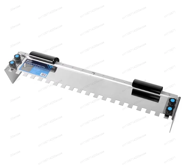 

Home Wall Curved Handle Multifunctional Decoration Stainless Steel Super Long Square Notched Trowel For Large Format Tiles