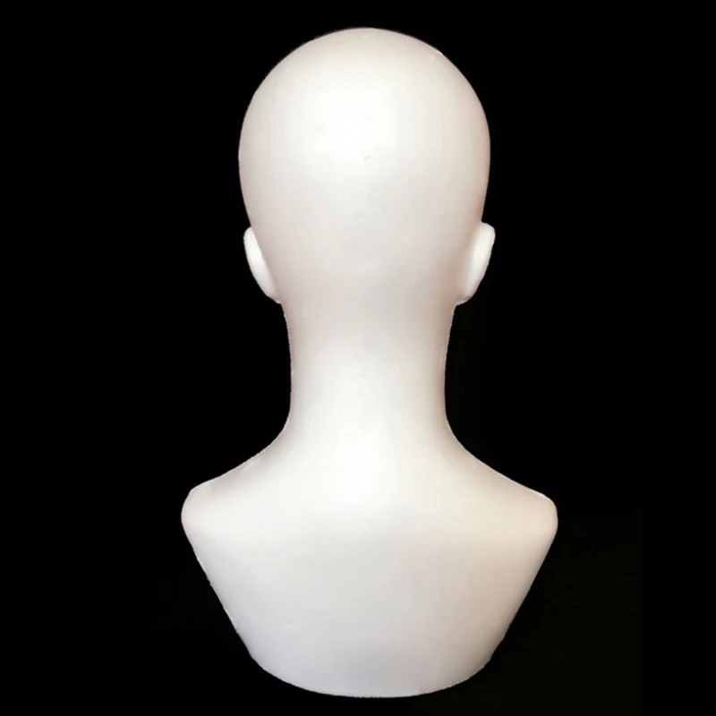 Cabeza de Maniquí de espuma para exhibición masculina, modelo de soporte para pelucas, sombrero y bufanda