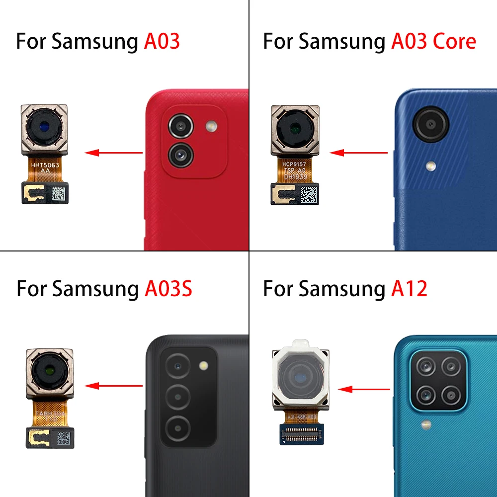 Front Facing Camera Flex Cable For Samsung A02 A03s A03 Core A03s A12 A21 A21s For Back Rear Camera Module