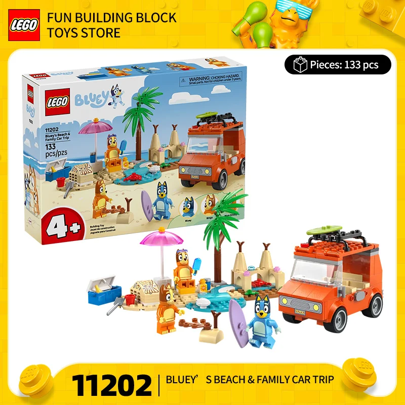 

LEGO 11202, серия Bruie, пляжный тур Bruie, головоломка для мальчиков и девочек, строительные блоки, игрушка в подарок