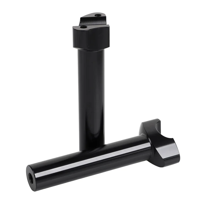 

A99F-For 1" Bar Fat Boy Heritage Softail Dyna Handle Bar Risers Black 6.5Inch Tall Pullback Handle