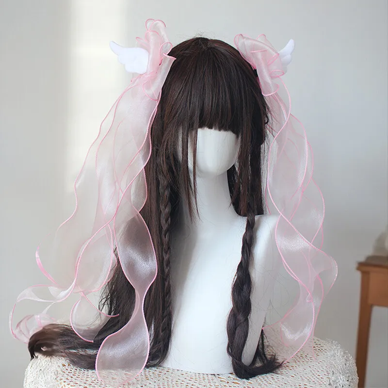 Angel Wing Big Bow Hair Clip Girls Gothic Hairpin Barrettes Hair Ribbons Personality Party Performance Hairpin Hairwear - view 2
