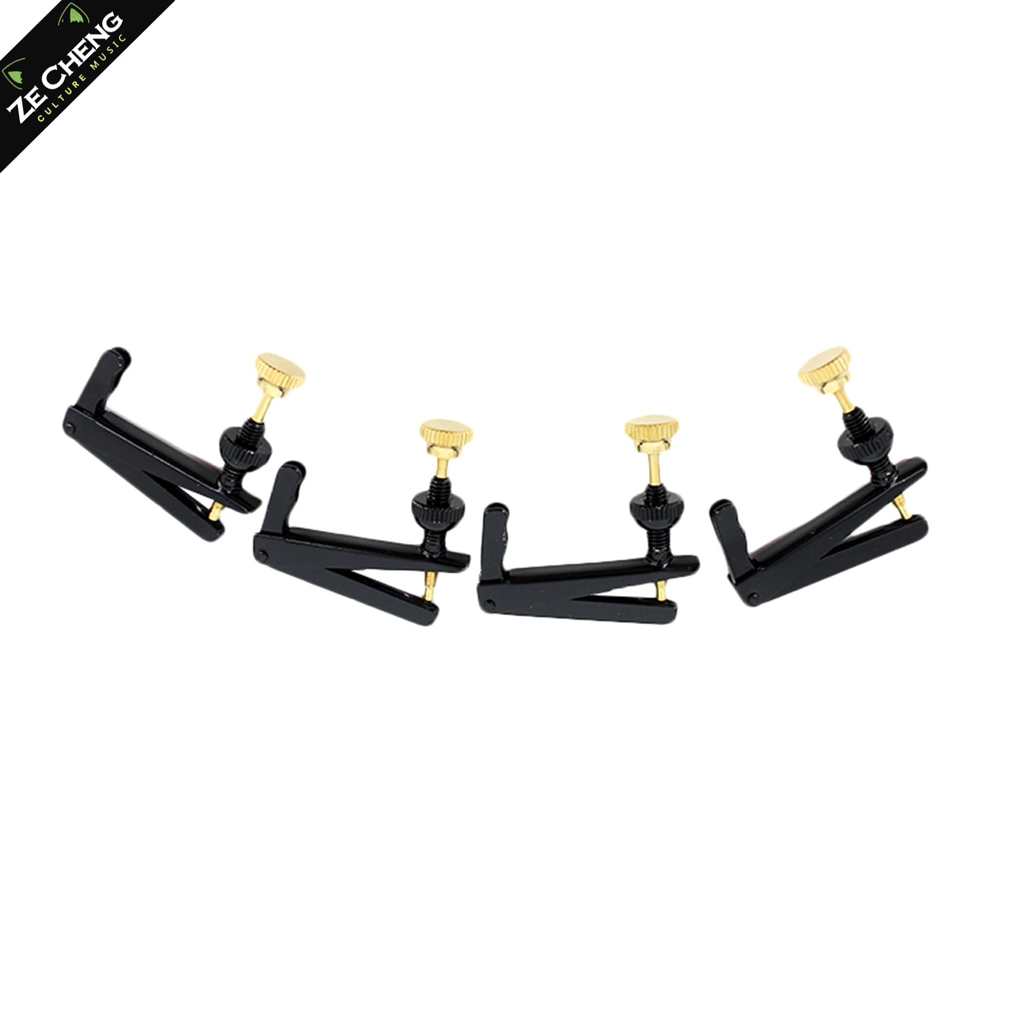 

4Pcs/Set Viola Gold Fine Tuner Alloy Viola String Hook 16 Inch Viola Accessories
