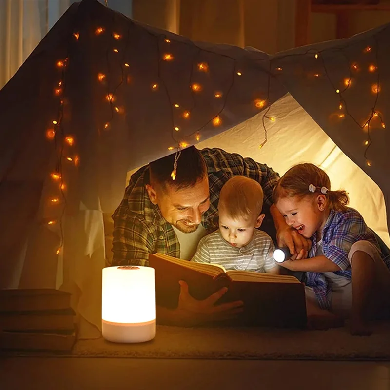 

THIVN-Touch Night Light Bedside Lamp Dimmable Night Light Eye Protection LED Table Lamp Home Bedroom Lamp