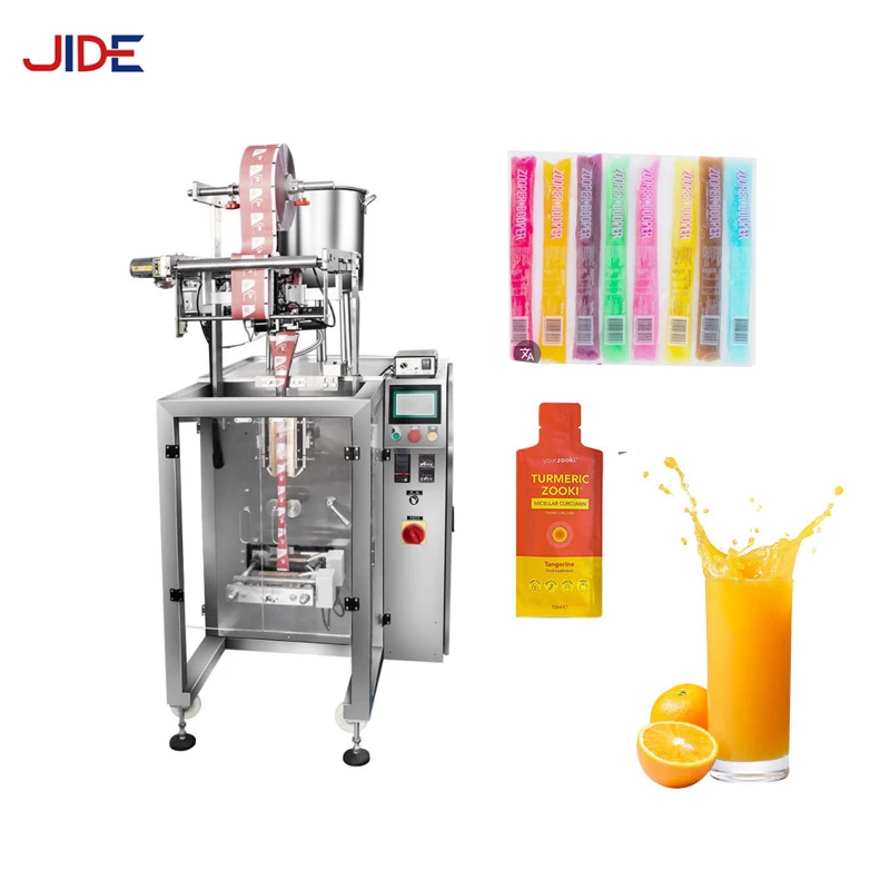

Best-Sold High Speed Ice Lolly Packing Machine for Candy Liquid Jelly Stick Beverage Glass Sealing Filling Machine
