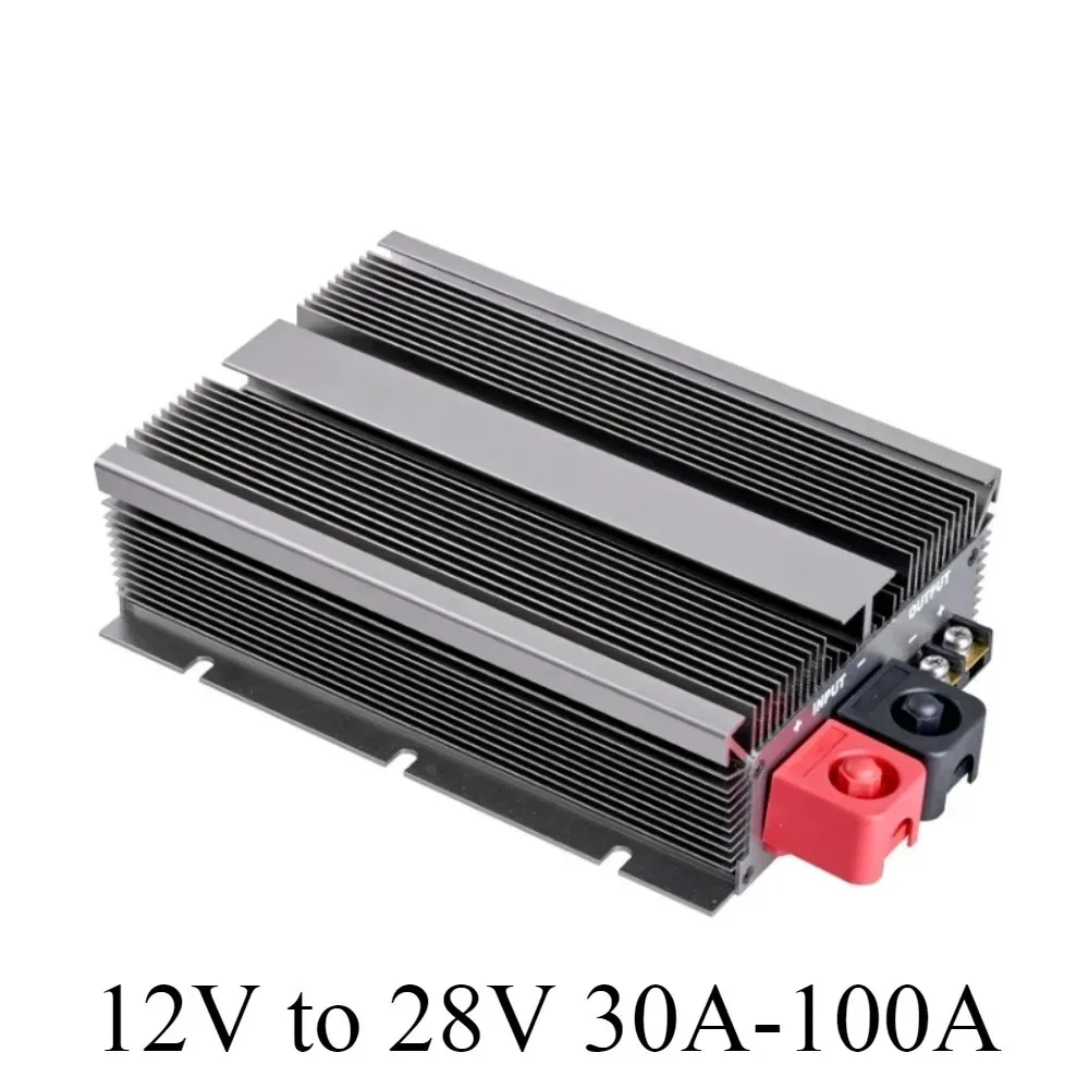 12V to 28V Booster Converter 12V-28V 12V DC to 28V DC 30A-100A Step-up Voltage Regulator 12 Volt to 28 Volt Power Supply CE