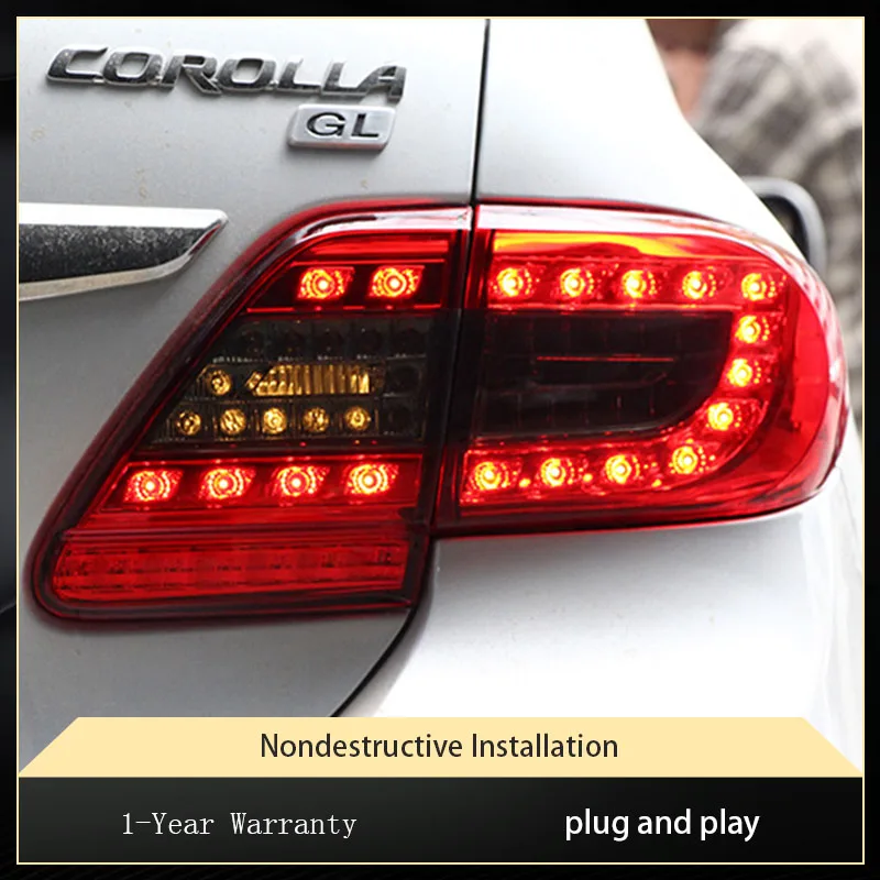 Car Lights For Toyota Corolla 2011 2012 2013 Tail Lamp LED DRL Projector Lens Taillight Fashion Highlight Tool Accessories