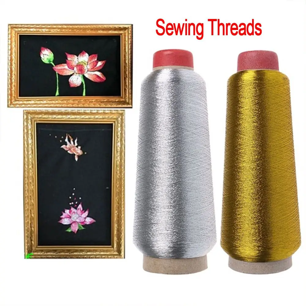 Crafts Handmade Woven Line DIY Cross Stitch Sewing Machine Embroidery Thread Gold/Silver Wire