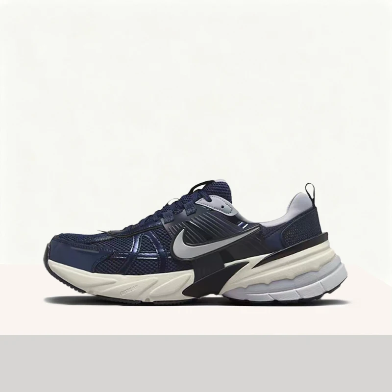 

Nike V2K Run Men's Blue Low-Top City Commuter Running Shoes - Round Toe, Comfortable, Durable, Breathable HJ4497-400