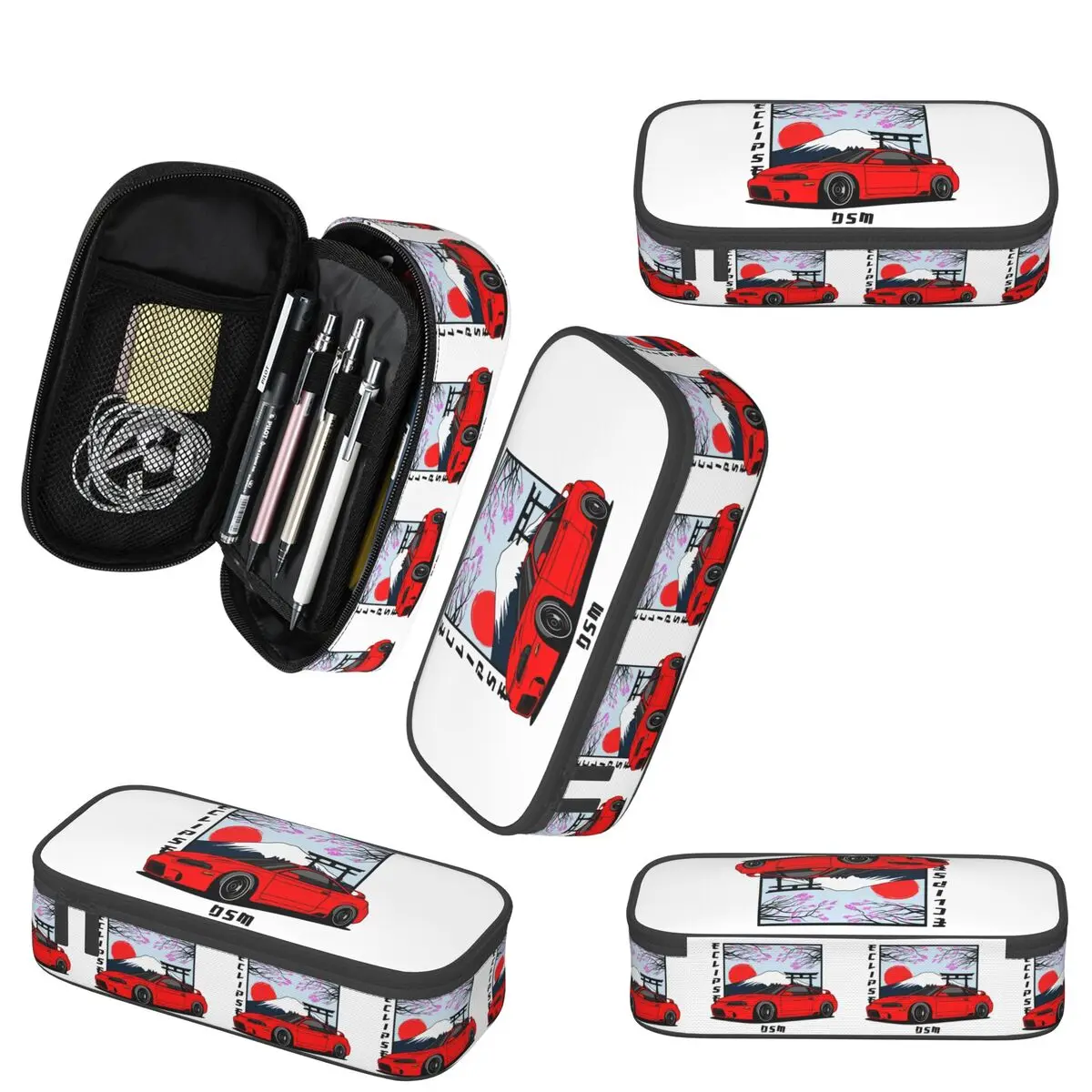 الكسوف 2G DSM مقلمة حمراء للطلاب صندوق القلم المدرسية حقيبة أقلام رصاص لوازم مكتبية حقيبة حامل القلم