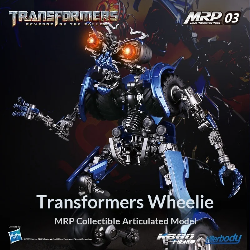 

Коллекционная фигурка Killerbody Transformers MRP-03 Wheelie, со светодиодными глазами и звуковыми эффектами, более 50 точек артикуляции