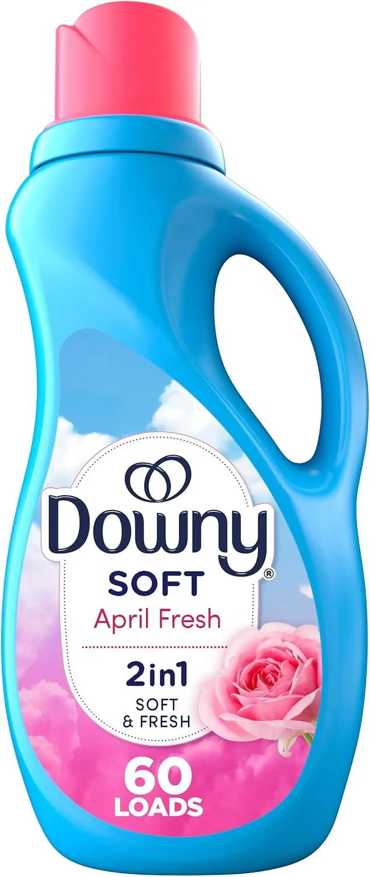 ICUTE-Downy Fabric Softener Liquid, April Fresh Scent, 44 fl oz, 60 Loads