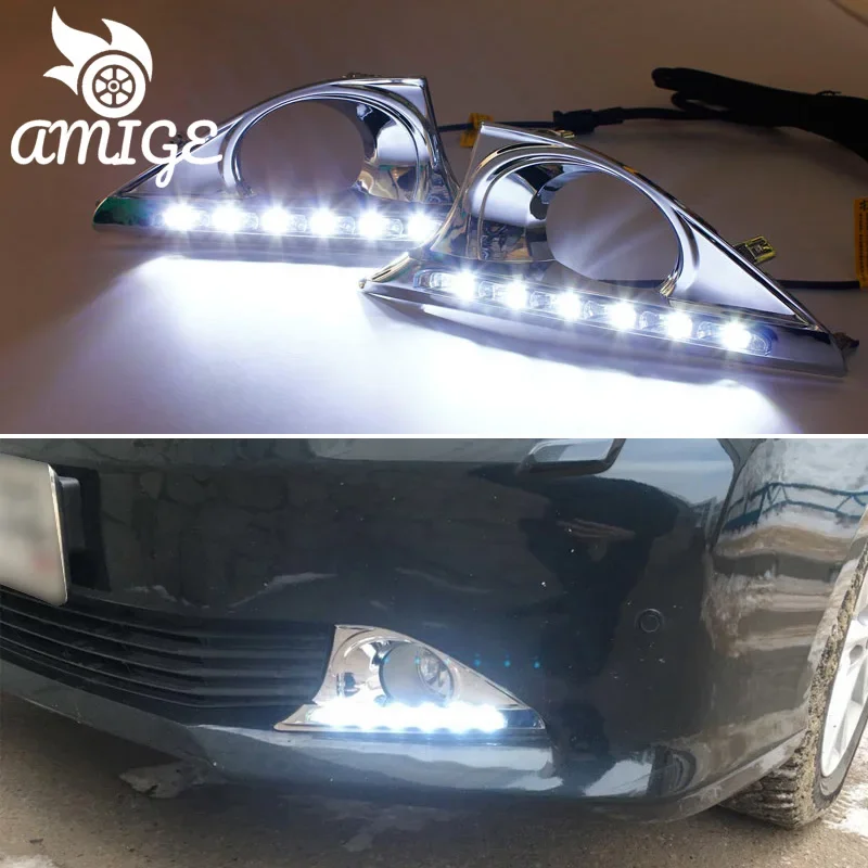 

For Toyota Camry 2012 2013 2014 LED Daylights Turn Signal DRL Car LED Daytime Running Light Auto Foglamps