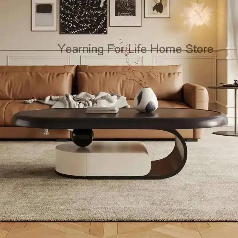 

Design Italian Simple Coffee Fashion Table Aesthetic Modern Side Table Clear Unique Mesa Auxiliar Lounge Furniture