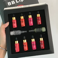 Kit de iniciación de suero con ampolla para labios BB, 5ml, brillo de labios semipermanente BB, pigmento teñido, hidratación duradera para el cuidado de los labios