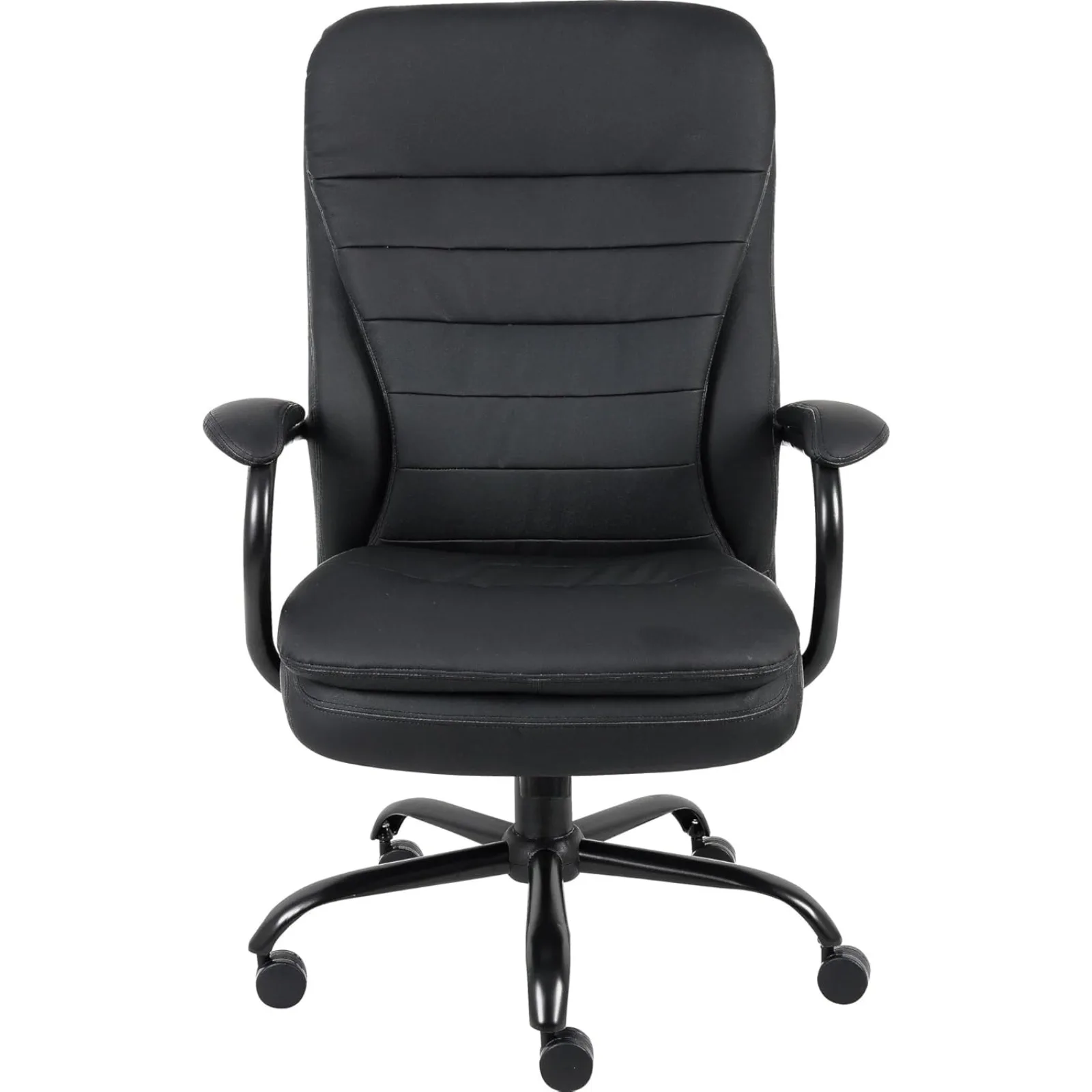 

US CaressoftPlus Faux Leather Executive Big & Tall Chair, 400 lb. Capacity, Black (B991-CP)