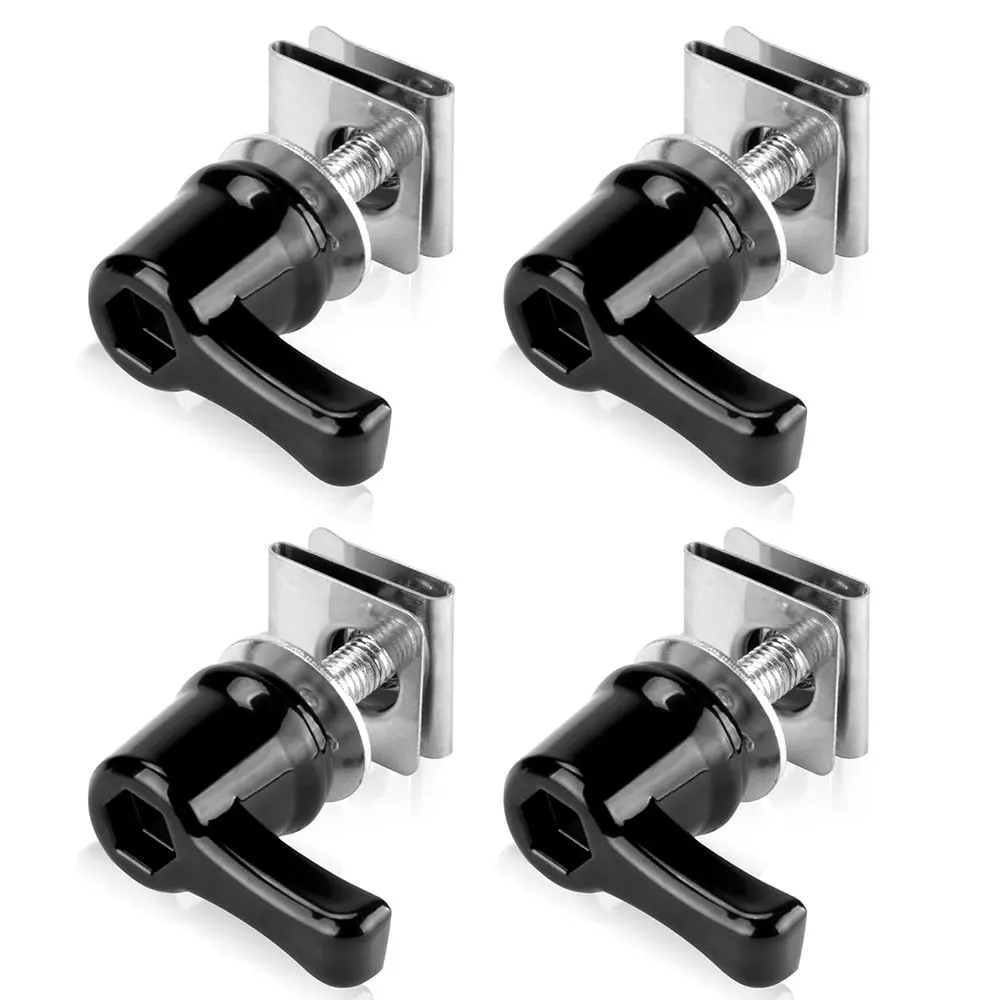 

Мотоциклетные 4 шт., черные универсальные седельные сумки, комплект болтов и гаек с рычагом для моделей Harley 2001-2022 гг. с седельной сумкой