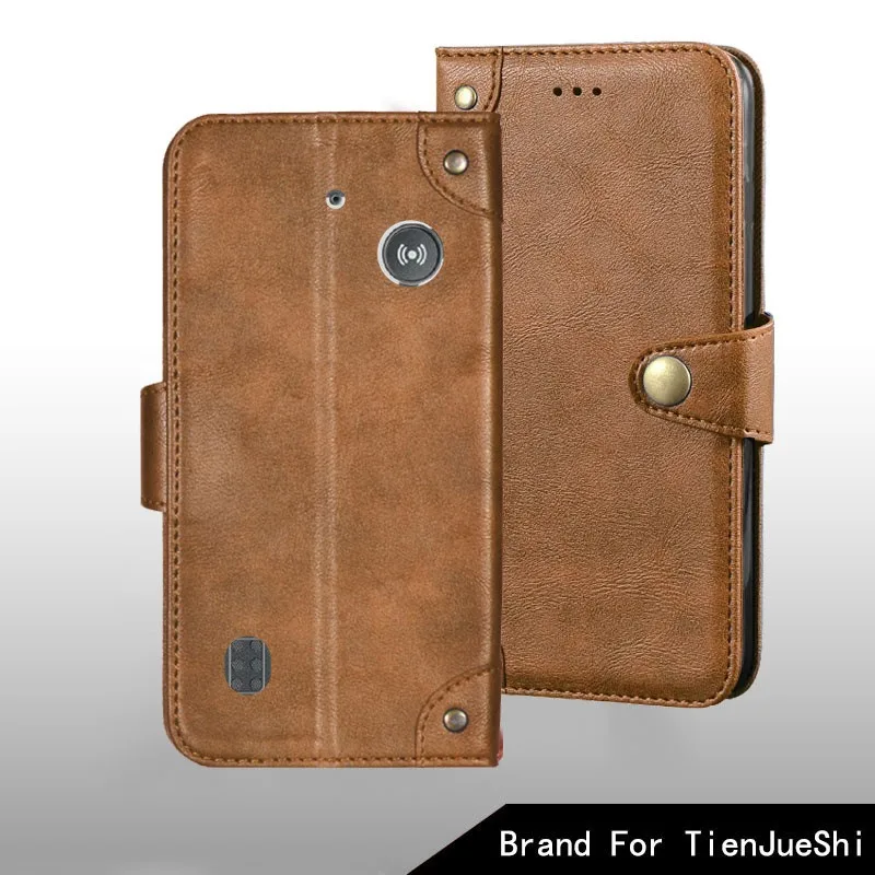 For Doro Leva L10 L11 case Metal Buckle retro Leather Back C