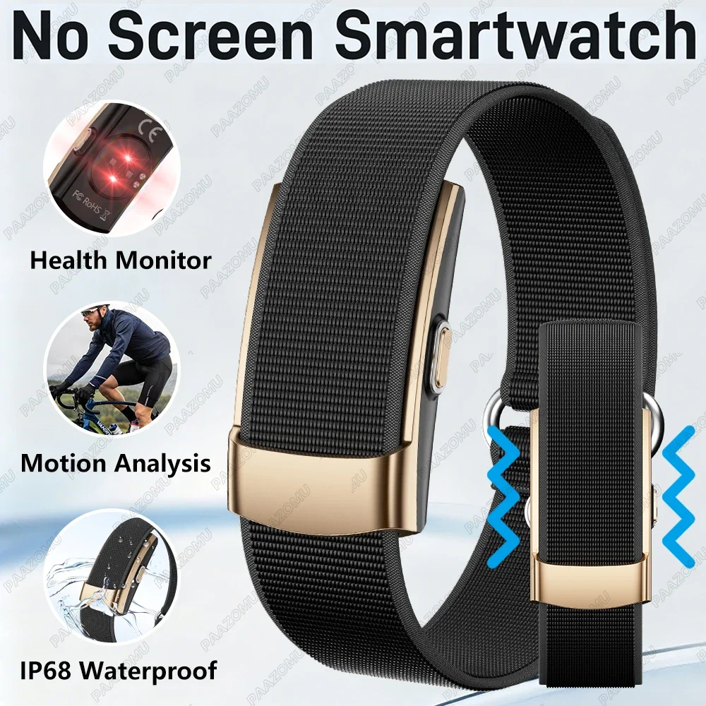 

No Screen Smart Bracelet Health Fitness Tracker 24/7 Heart Monitor Sleep Tracker Multi-Sport Tracker Wristband for Android iOS