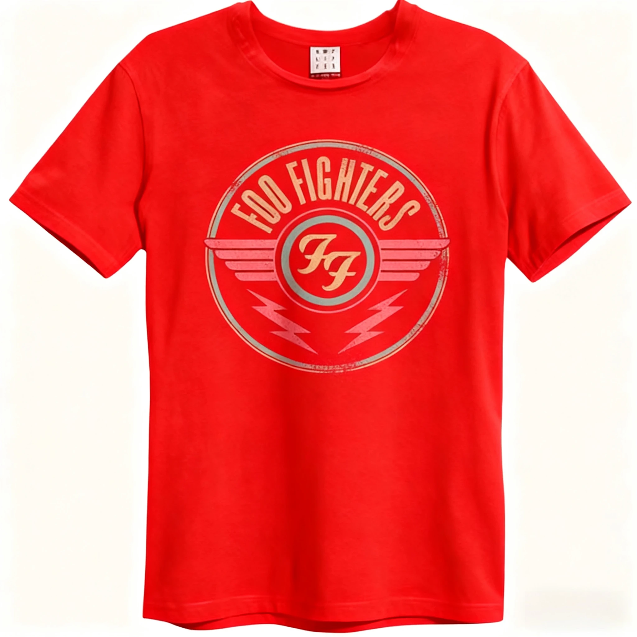Foo Fighters Short-sleeved T-shirt  Round Neck Breathable Street Trend Y2k Harajuku Style Plus Size Casual Fashion Tops - view 3