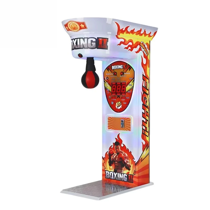 Indoor Game Room Amusement Gaming New Design Vacuum Forming Version Coin Operated Arcade Punch Boxing Machine