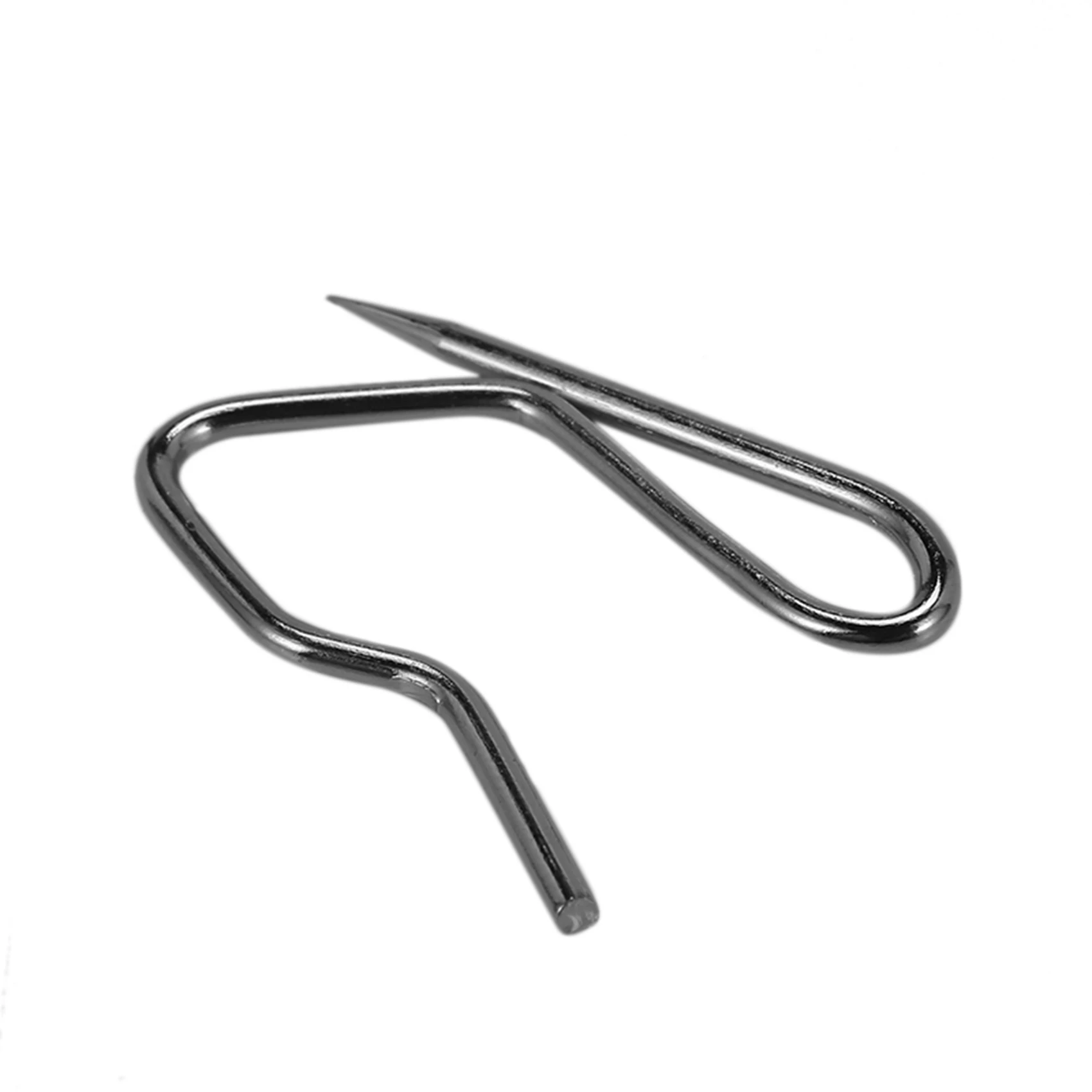 Y51A-240 Pack Metal Curtain Hooks Drapery Hook Pins With Clear Box For Window Curtain, Door Curtain And Shower Curtain
