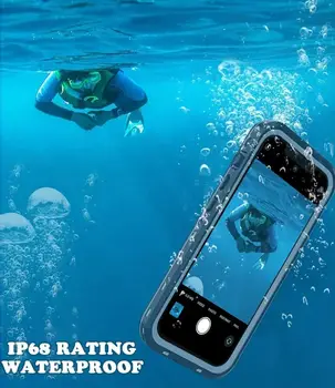 Pro iPhone 16 15 14 Plus 13 12 11 Pro XS Max XR IP68 Vodotěsné pouzdro na telefon Prachotěsné potápění Plavání Surfování Kryt Ochranná fólie na displej 8 nejlepší prodej masky na iPhone - №5