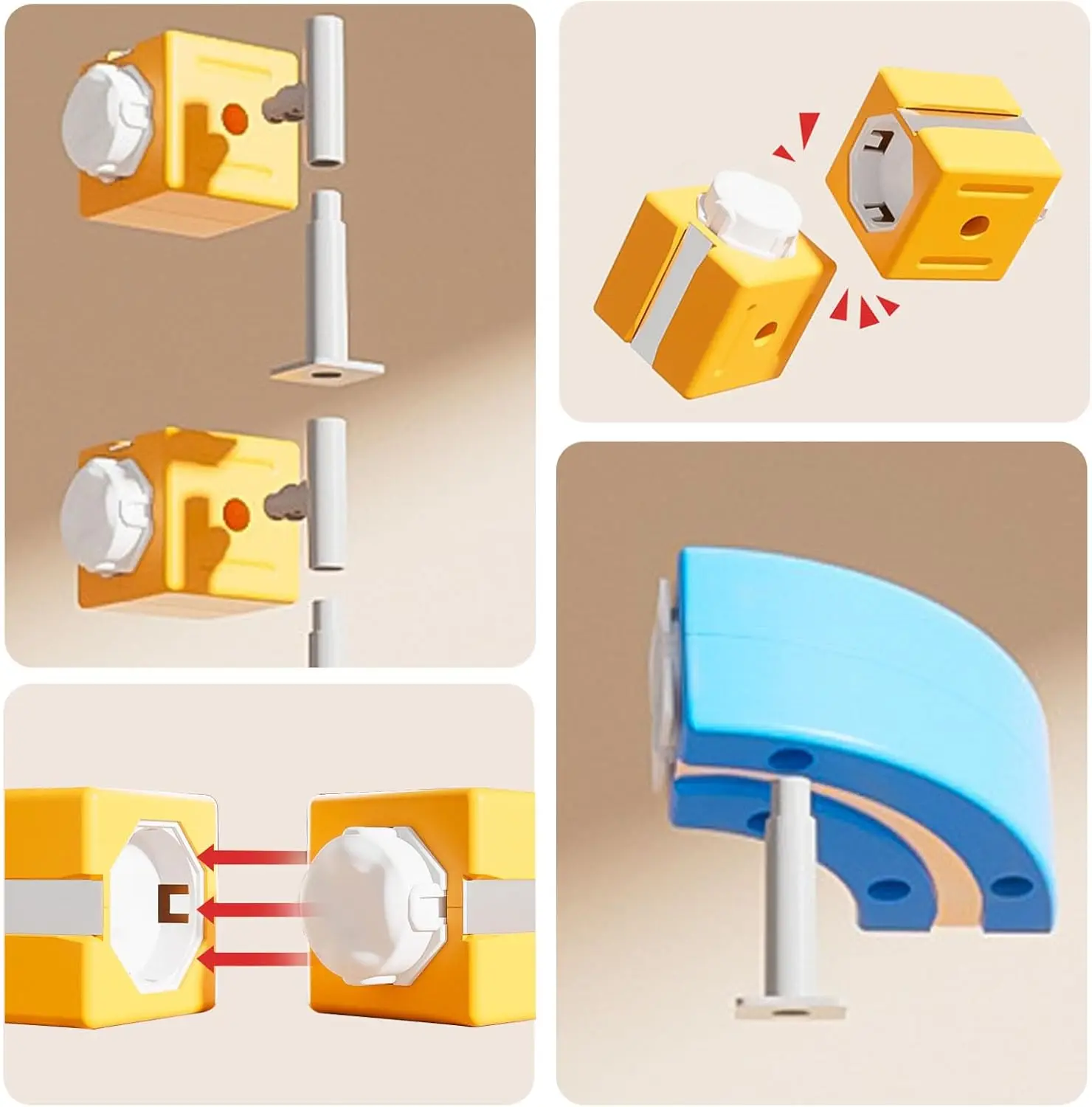 66 ELEMENTÓW ZESTAWU KOLEJOWEGO Z MAGNETYCZNYMI KOLEJĄCH ELEKTRYCZNYMI, ZESTAWY DO SAMODZIELNEGO ZBIEGOWANIA SAMOCHODÓW, KOLEJ NIEZWIĄZANA Z GRAVITACJĄ, ZESTAWY DO NARZĄDZI STEM, PREZENT NA BOŻE NARODZENIE