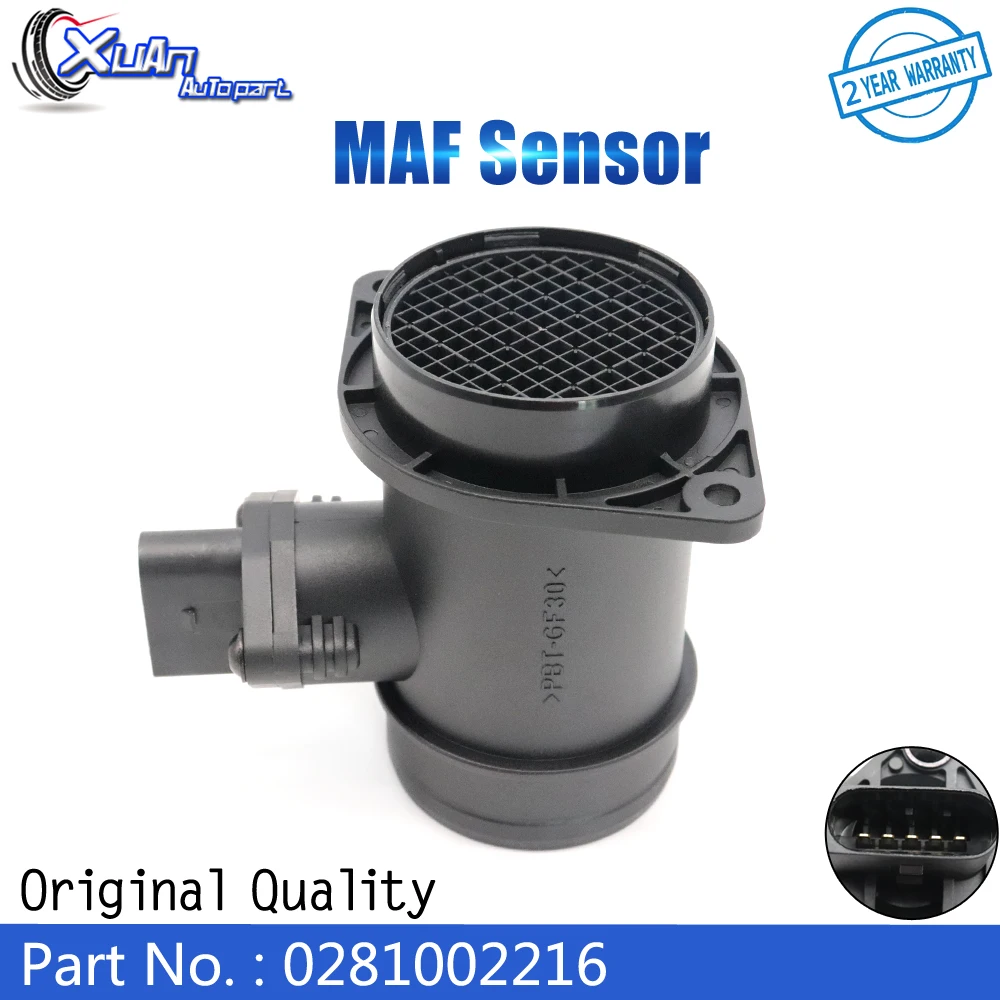 XUAN MAF MASS AIR FLOW METER SENSOR 0281002216 For Audi A4 A6 B5 C5 1.9 TDI quattro Seat Cordoba Ibiza 1995-2005 0986284011