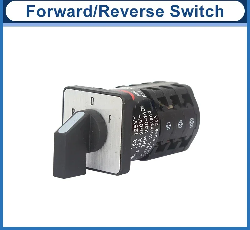 cross-border Changeover Switch ZH-A EN61058 Motor Reversing Switch Forward&Reverse Switch For SIEG C3-181 Grizzly G0765 JET BD-7