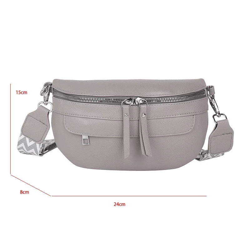 التطريز حزام الكتف حقيبة يد محفظة بو الجلود حزمة مراوح للنساء عادية مكافحة سرقة Crossbody حقيبة صدر للرجال أكياس حزام الموز