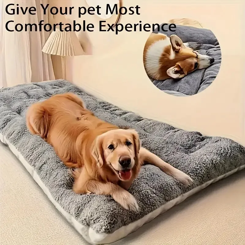 

Large Dog Bed Mat Winter Fce Thiened Comfortable Soft Dog Cage Pad Suitable for Large Breeds Home Pet Supplies