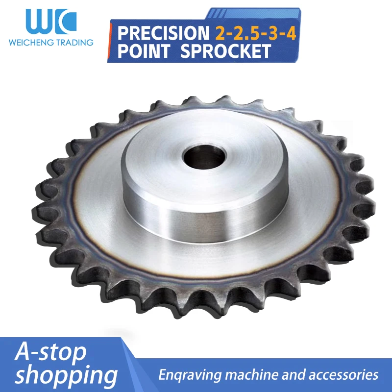 1pcs 08B 4 Point Chain Gear 45# Steel 12/13/14/15/16/17/18/19/20/21/22/23/24/25T Teeth Industrial Sprocket Wheel With Top Wire