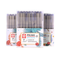 Japan Sakura Color Pigma Micron Pen Fineliner Set 01 02 03 04 05 005 Drawing Pen Sketching Marker Pen School Anime Art Supplies