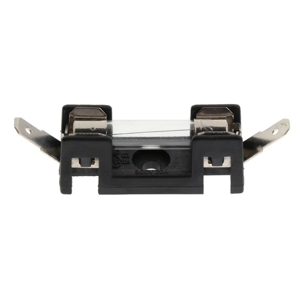 AGU Fuse Holder Fusebox 30 Amp Bakelite Powder Electronic Fuse Block for Car Audio Installation