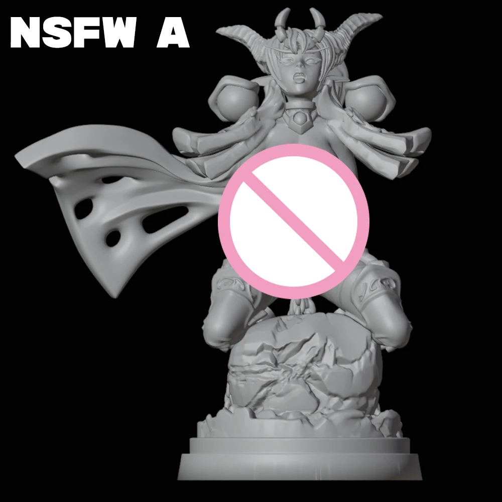1/24 3d Printing Model Kit Schoonheid Meisje Ysera Awakened NSFW Anime Figuur Model Kit DIY Miniatuur Reductie Standbeeld Ongeverfd Speelgoed