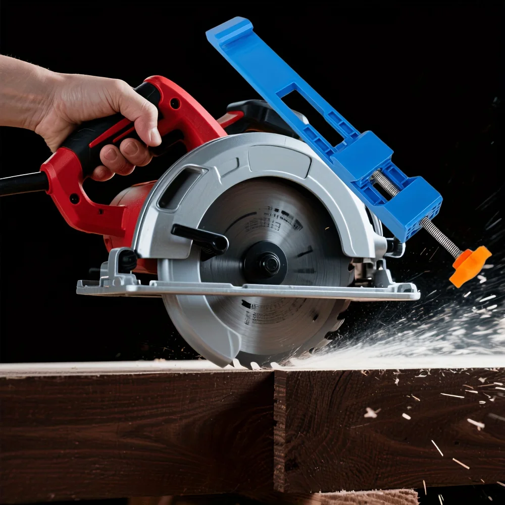 Serra Circular Elétrica, Equipada com Sistema de Guia ABS e Mecanismo de Corte de Precisão Ajustável - ABS Resistente e Durável