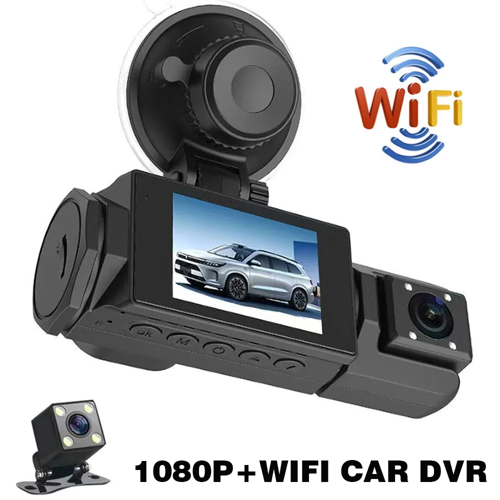 1080p-車載カメラ-前方・車内・後方-3チャンネル-ドライブレコーダー-wifi-3レンズカメラ-hd-ナイトビジョン-運転記録-ループ録画