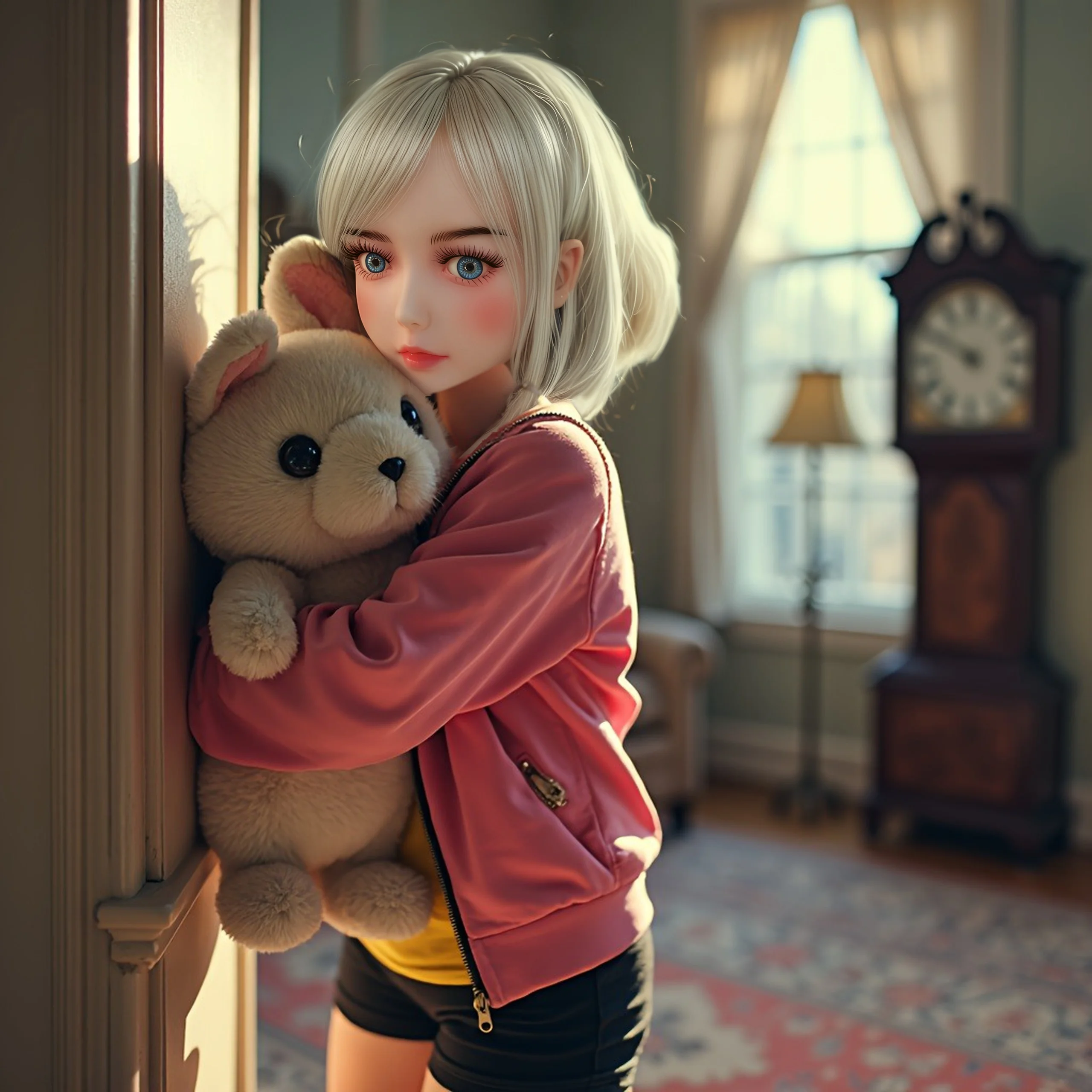 70センチのアニメドール、完璧な彼女、ウィッグ付きの取り外し可能な頭、調節可能なTPE素材の体、柔らかい（服なし）