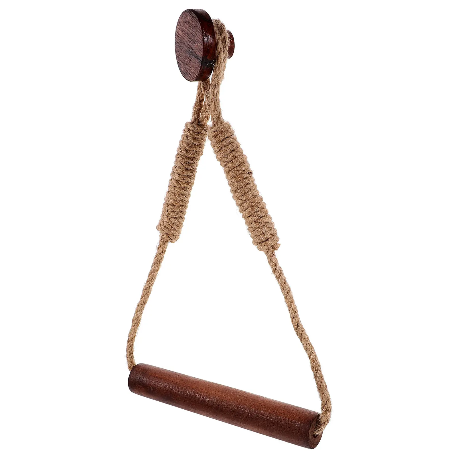 

Vintage Wood Rope Roll Paper Holder Wall Mounted Toilet Paper Stand for Bathroom Kitchen Living Room Decorative Tissue Holder