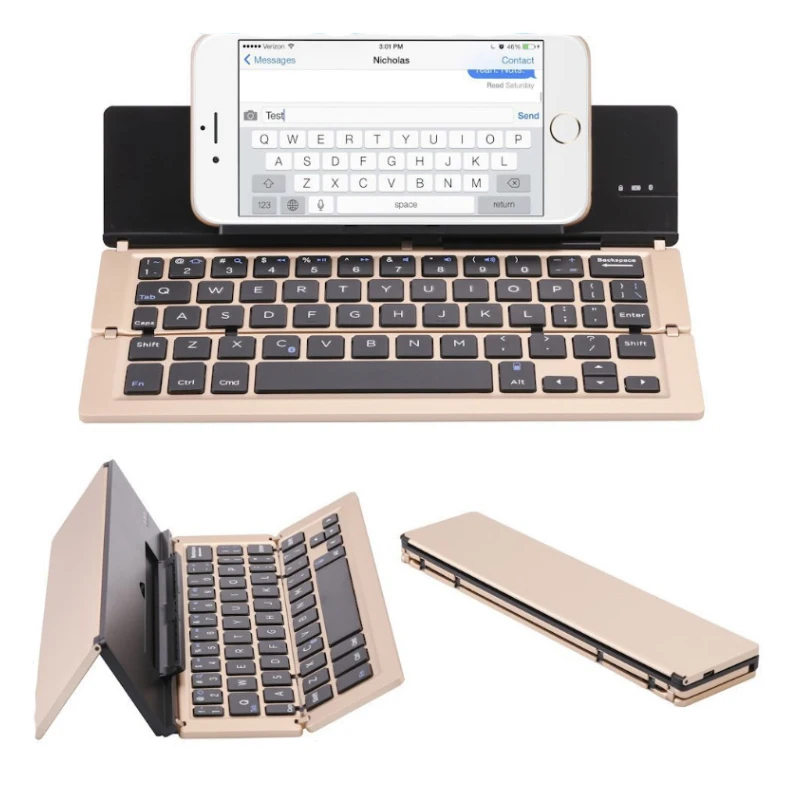 Folding Bluetooth Tastatur Tragbare Faltbare Drahtlose Tastatur für Windows, Android, IOS,Laptop Mehrere Farben Zu Wählen Aus
