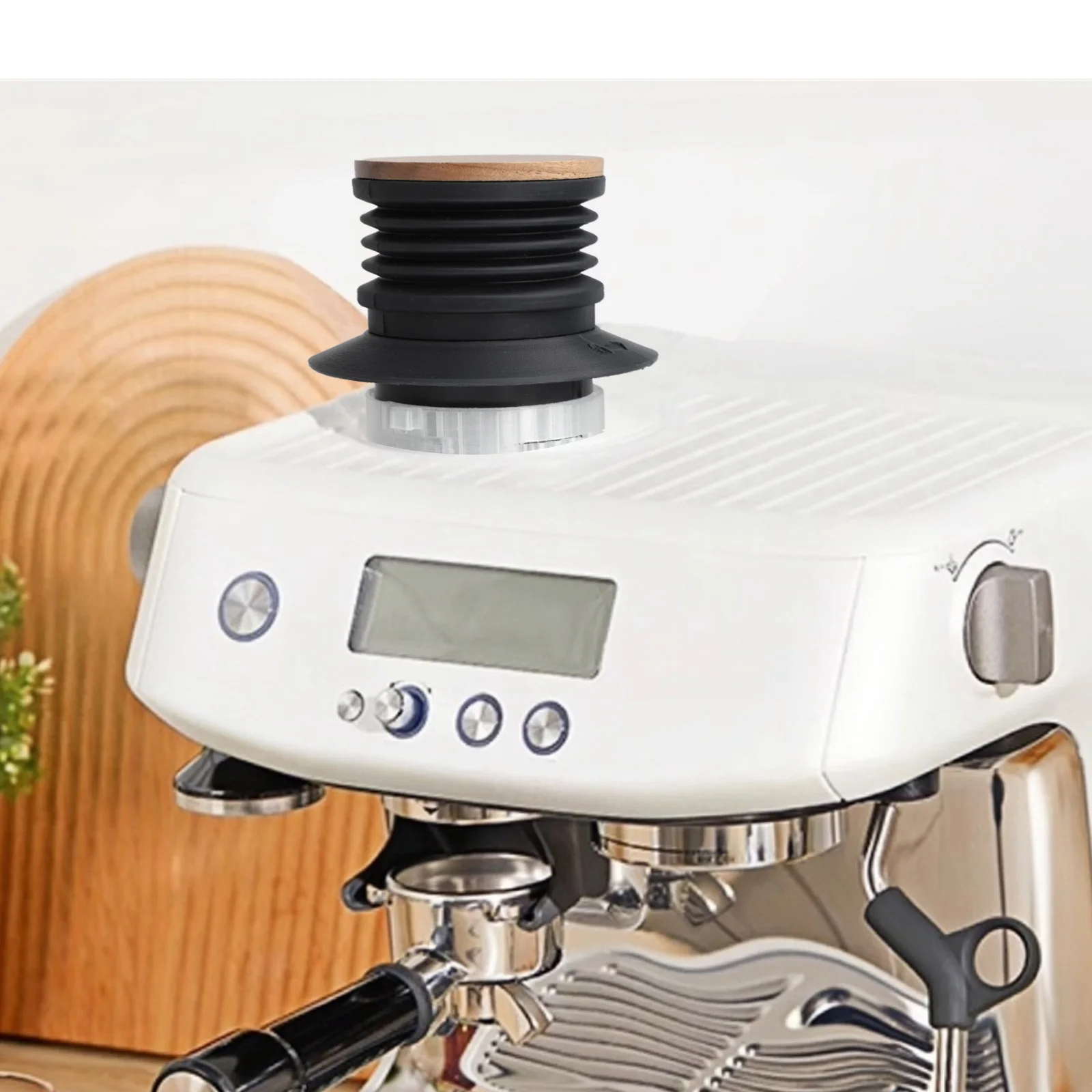 Alloy Material Easy Operation Efficient Cleaning Silicone Construction Blowing Bin Cleaner Coffee Grinder Tool