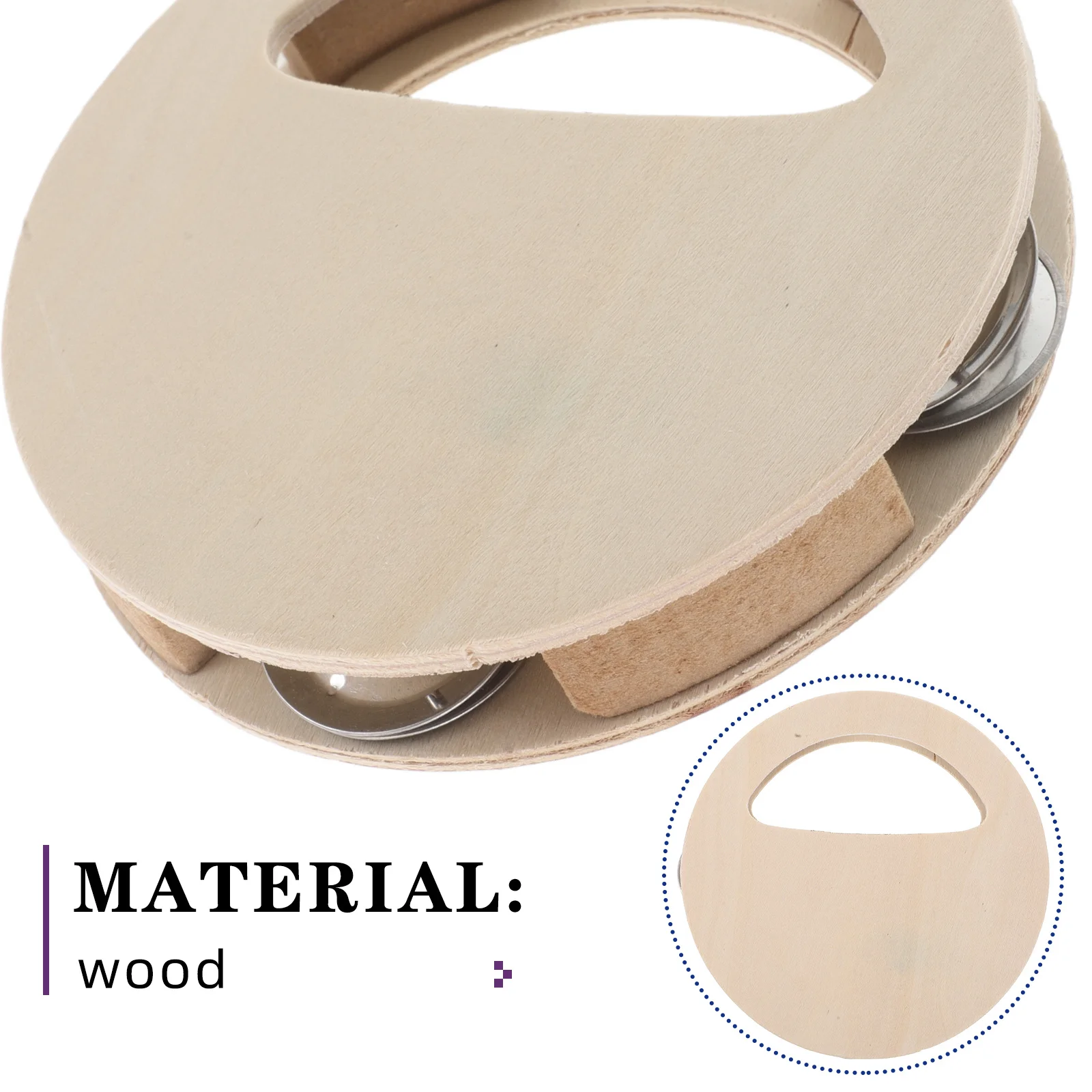 Kit de Tambor de Madeira DIY Não Pintado com 4 Peças para Crianças, Atividade Criativa de Artesanato, Desenvolvimento Sensorial Infantil, Instrumento Musical Manual