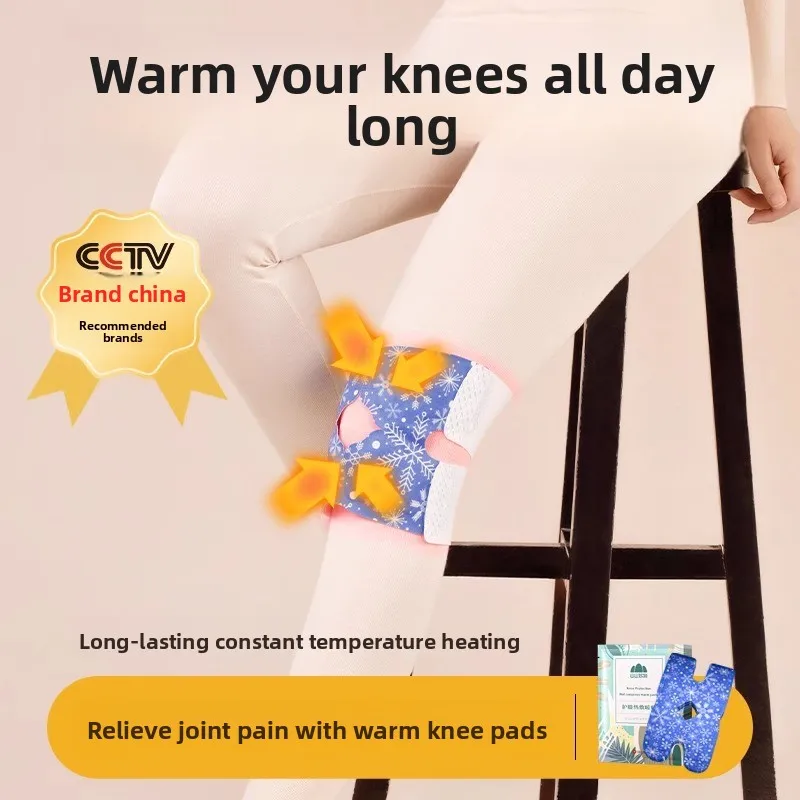 وسادات دافئة للركبة ذاتية التسخين لفصل الشتاء، راحة المفاصل الحرارية مع نسيج ناعم، تصميم قابل لإعادة الاستخدام