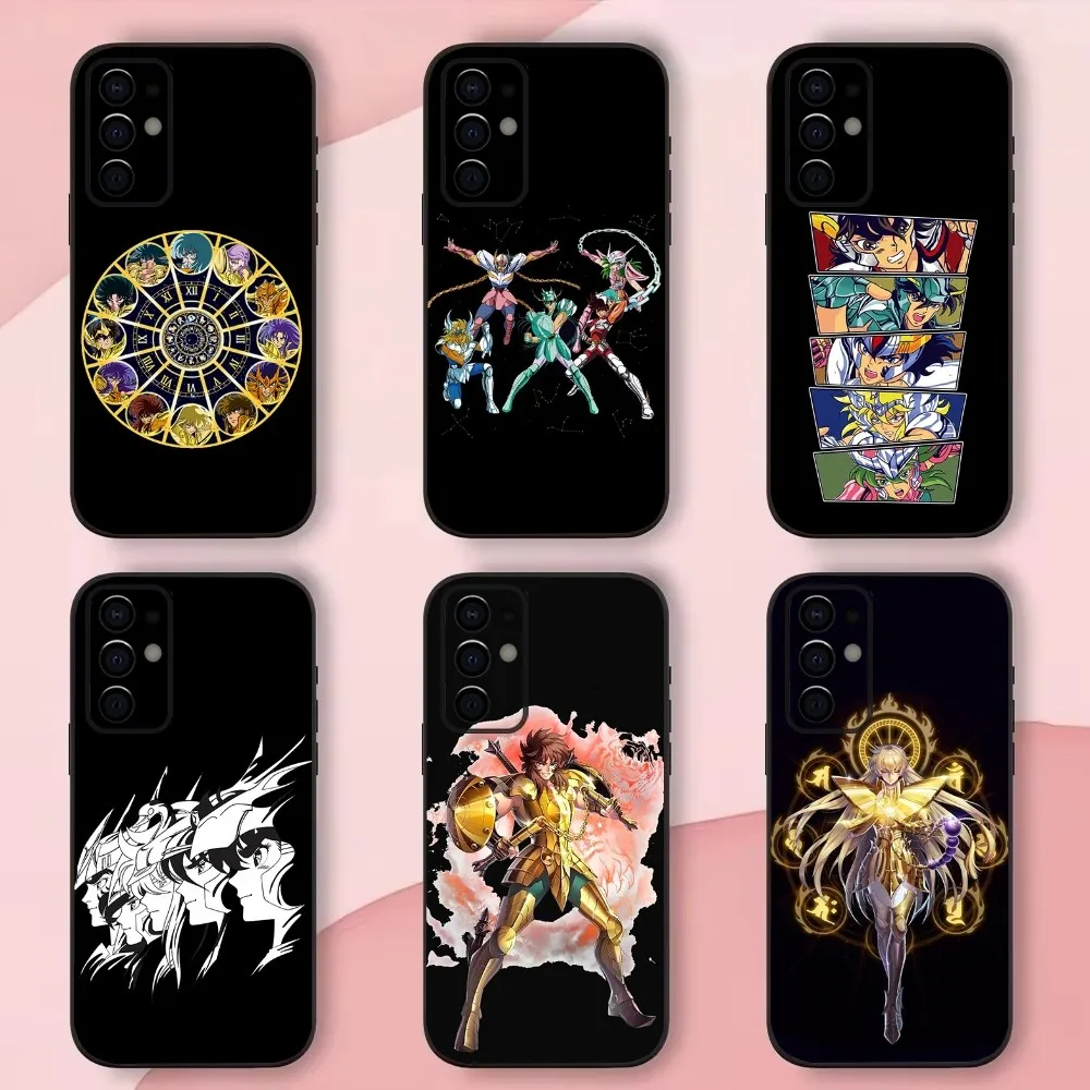 S-Saint Seiya Knights Zodiac Phone Case For Samsung S24,S21,S22,S23,S30,Ultra,S20,Plus,Fe,Lite,Note,10,9,5G Black Soft Shell