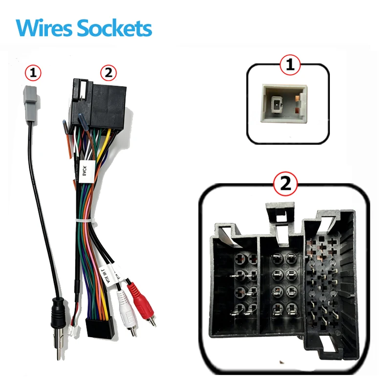 android Car radio Canbus Box Decoder For Hyundai KIA Forte Cerato Sorento Sportage Soul 16 pin Wiring Harness Plug Power Cable