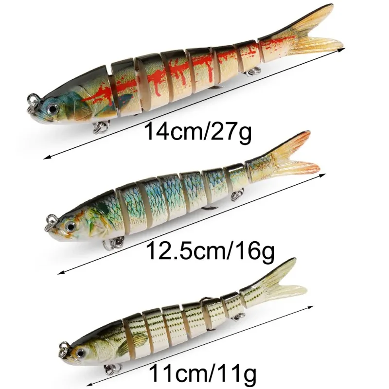 

13.5cm19g sinking multi section fishing lure, fake bait, bait fishing gear, new fishing equipment
