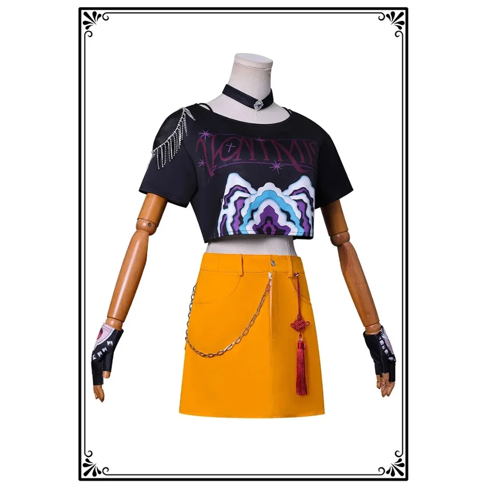 Parrucca per costume cosplay da donna Just Saiyan KPop Mira, ideale per feste di fumetti di carnevale di Halloween, abiti da gioco di ruolo per ragazze