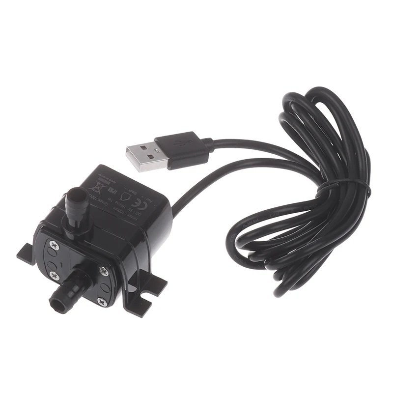 

Ultra-quiet Brushless DC USB Water Pump 5V 1W 130L/H Lift 100CM Submersible Fountain Aquarium Circulating Micro Water Pump